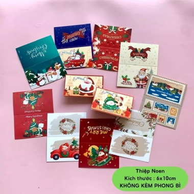 Thiệp Card Chúc Mừng Giáng Sinh Noel Đẹp Dễ Thương VPP Diệp Lạc Giá 21.375k