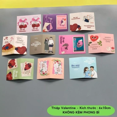 Thiệp Card Valentine KO Kèm Phong Bì Nhỏ Đựng Quà Dễ Thương - 20.9k 8 Thiệp Card Valentine KO Kèm Phong Bì Nhỏ Đựng Quà Dễ Thương - 20.9k 8