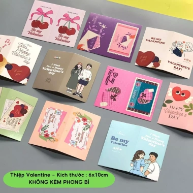Thiệp Card Valentine KO Kèm Phong Bì Nhỏ Đựng Quà Dễ Thương - 20.9k 9 Thiệp Card Valentine KO Kèm Phong Bì Nhỏ Đựng Quà Dễ Thương - 20.9k 9