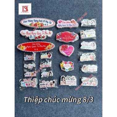 Thiệp chúc mừng 50 tờ - Banner 14/2, 8/3, 20/10, 20/11, sinh nhật, khai trương - Giá chỉ 35.000 VND
