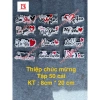 Thiệp chúc mừng 50 tờ - Banner 14/2, 8/3, 20/10, 20/11, sinh nhật, khai trương - Giá chỉ 35.000 VND 8