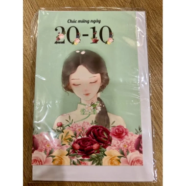 Thiệp Chúc Mừng kèm Phong Bì và Hoa Quà 8/3-20/10-20/11 Ảnh Thật chỉ 7,650₫ 4