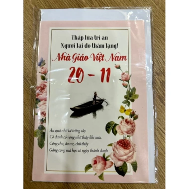 Thiệp Chúc Mừng kèm Phong Bì và Hoa Quà 8/3-20/10-20/11 Ảnh Thật chỉ 7,650₫ 6