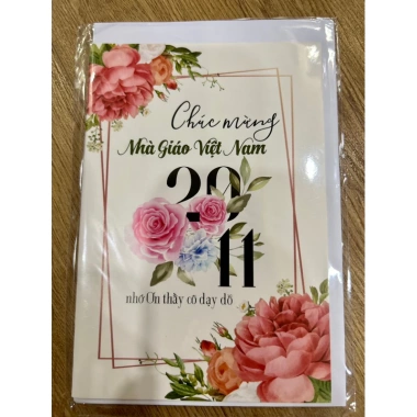 Thiệp Chúc Mừng kèm Phong Bì và Hoa Quà 8/3-20/10-20/11 Ảnh Thật chỉ 7,650₫ 7