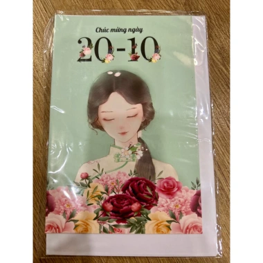 Thiệp Chúc Mừng kèm Phong Bì và Hoa Quà 8/3-20/10-20/11 Ảnh Thật chỉ 7,650₫ 10