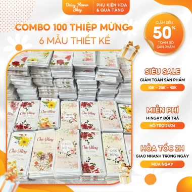 Thiệp chúc mừng ngày lễ 20/10 20/11 8/3 14/2 kèm phong bì - Giá sỉ 21.950 VND