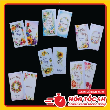 Thiệp chúc mừng ngày lễ 20/10 20/11 8/3 14/2 kèm phong bì - Giá sỉ 21.950 VND