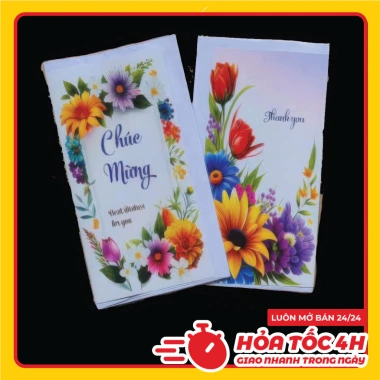 Thiệp chúc mừng ngày lễ 20/10 20/11 8/3 14/2 kèm phong bì - Giá sỉ 21.950 VND