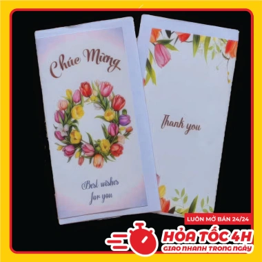 Thiệp chúc mừng ngày lễ 20/10 20/11 8/3 14/2 kèm phong bì - Giá sỉ 21.950 VND