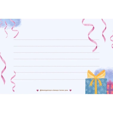 Thiệp chúc mừng sinh nhật 7x10cm - Hàng tặng độc quyền Mango Toys giá 1.000.000