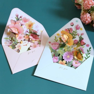 Thiệp chúc mừng Valentine NLINNI kèm phong bì hoa, dấu nóng, Bưu thiếp 3D lãng mạn 62.640 VND 5 Thiệp chúc mừng Valentine NLINNI kèm phong bì hoa, dấu nóng, Bưu thiếp 3D lãng mạn 62.640 VND 5