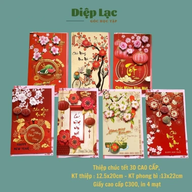 Thiệp chúc Tết Hoa Nở 3D Sang Trọng kèm phong bì + lời chúc - chỉ 38.070đ 7 Thiệp chúc Tết Hoa Nở 3D Sang Trọng kèm phong bì + lời chúc - chỉ 38.070đ 7
