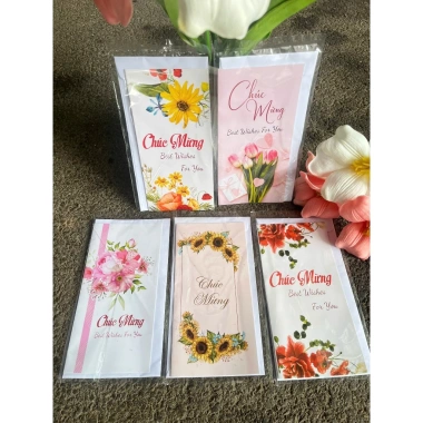 Thiệp dài sỉ chúc mừng đa mẫu 8/3-20/10-20/11, giá ưu đãi 25.000đ (32.000đ) 3