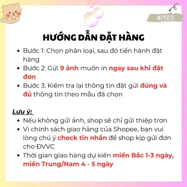 Thiệp dán 9 ảnh tặng 8/3, kỉ niệm, sinh nhật, 20/10-20/11 – Scrapbook mini Jasmine Handmade 60.000đ 2