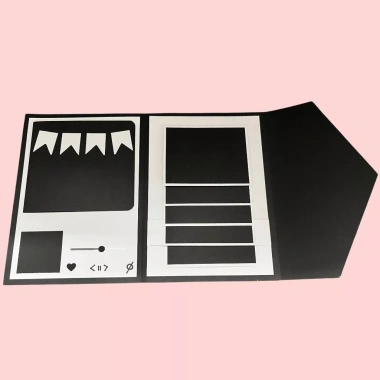 Thiệp dán 9 ảnh tặng 8/3, kỉ niệm, sinh nhật, 20/10-20/11 – Scrapbook mini Jasmine Handmade 60.000đ 10