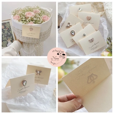 Thiệp đính đá sang trọng kèm phong bì, chúc mừng 14/2, 8/3, sinh nhật, kỷ niệm - giá 10.000đ