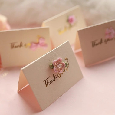 Thiệp Đính Hoa Nhựa Handmade - Quà 14/2,8/3,Noel Giá 14.850đ Sami Flower