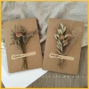 Thiệp Giấy Vintage Gắn Hoa Khô Màu Kraf Trắng Sinh Nhật Valentine 8/3 Giá 30.000đ 3