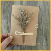 Thiệp Giấy Vintage Gắn Hoa Khô Màu Kraf Trắng Sinh Nhật Valentine 8/3 Giá 30.000đ 5