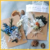 Thiệp Giấy Vintage Handmade Gắn Hoa Khô Kraf Trắng – Sinh nhật, Valentine, 8/3, Giá 35.000đ 2