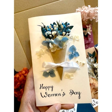Thiệp Handmade 8-3 LaAnn - Hoa khô tinh tế, quà tặng ngày Quốc tế Phụ nữ 39.000đ 5