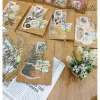 Thiệp handmade hoa khô gấp đôi kiểu Bullet Journal vintage giấy kraft cao cấp, tặng bao thư kraft - Giá ưu đãi 32.000 6