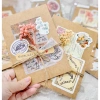 Thiệp handmade hoa khô gấp đôi kiểu Bullet Journal vintage giấy kraft cao cấp, tặng bao thư kraft - Giá ưu đãi 32.000 10