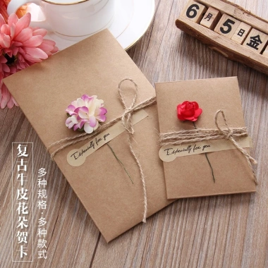 Thiệp handmade hoa Noel 8/3 14/2 - Quà sinh nhật Valentine phụ nữ - Giá 19.000 - Mộc 68 3