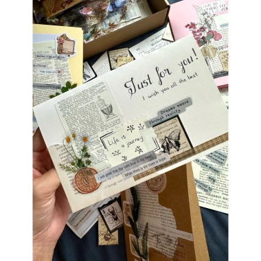 Thiệp handmade vintage bullet journal – Quà tặng ý nghĩa, giá ưu đãi 31.000