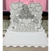 Thiệp hoa 3D tô màu tầng hiệu ứng 3D chào mừng 20/20 và 8/3 - Handmade giá ưu đãi 3.000đ 3