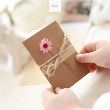 Thiệp Hoa Giấy Handmade Sami Flower 11x17,5cm - Lời Chúc Ý Nghĩa 20/10,20/11,14/2,8/3 Giá Ưu Đãi 14.850₫