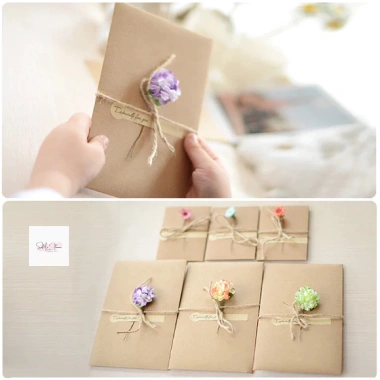 Thiệp Hoa Giấy Handmade Sami Flower 11x17,5cm - Lời Chúc Ý Nghĩa 20/10,20/11,14/2,8/3 Giá Ưu Đãi 14.850₫