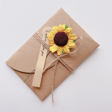 Thiệp Hoa HandMade 10,5x7cm Sami Flower - Thiết kế tinh tế, giá chỉ 12.350₫