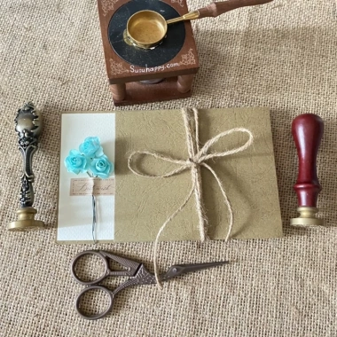 Thiệp Hoa Handmade Vintage – Sinh Nhật, Valentine, 8/3, Giấy Mỹ Thuật Nhập Khẩu, 18.000₫