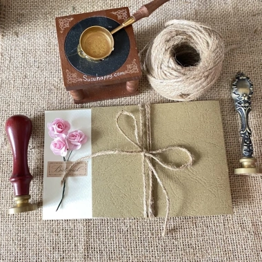 Thiệp Hoa Handmade Vintage – Sinh Nhật, Valentine, 8/3, Giấy Mỹ Thuật Nhập Khẩu, 18.000₫