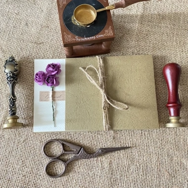 Thiệp Hoa Handmade Vintage – Sinh Nhật, Valentine, 8/3, Giấy Mỹ Thuật Nhập Khẩu, 18.000₫