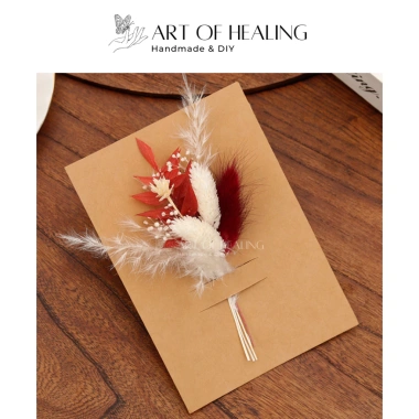 Thiệp Hoa khô Handmade A6 AOH Art of Healing 20/11 8/3 Noel Sinh nhật Giá 38.999đ