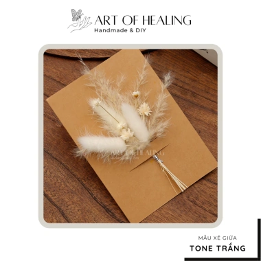 Thiệp Hoa khô Handmade A6 AOH Art of Healing 20/11 8/3 Noel Sinh nhật Giá 38.999đ