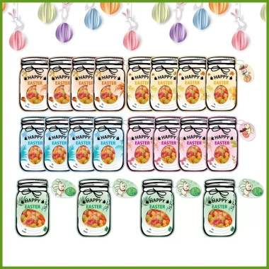 Thiệp Phục Sinh 20 mảnh - Giữ kẹo, giỏ Easter Basket, thiệp mùa xuân cho bé trai - Giá ưu đãi 111.100 VND