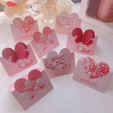 Thiệp quà tặng đa dịp 14/2, 8/3, Valentine - Giá sỉ 90.000, chất lượng Mộc 68