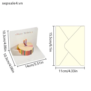 Thiệp Sinh Nhật 3D B&N Thẻ Bánh Hoa Ngộ Nghĩnh, Phong Bì Greeg Cho Nữ Trẻ Em 6 Thiệp Sinh Nhật 3D B&N Thẻ Bánh Hoa Ngộ Nghĩnh, Phong Bì Greeg Cho Nữ Trẻ Em 6