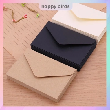 Thiệp sinh nhật combo 20 phong bì vintage giấy kraft - Lời chúc giáng sinh - The Happy Birds giá 22.000đ
