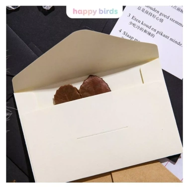 Thiệp sinh nhật combo 20 phong bì vintage giấy kraft - Lời chúc giáng sinh - The Happy Birds giá 22.000đ
