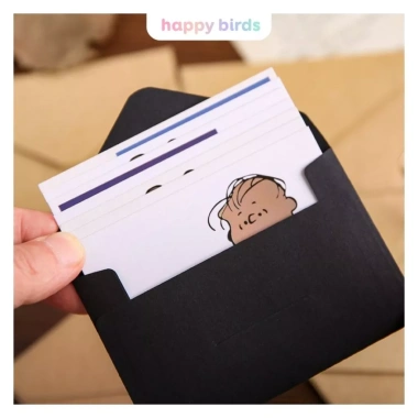 Thiệp sinh nhật combo 20 phong bì vintage giấy kraft - Lời chúc giáng sinh - The Happy Birds giá 22.000đ