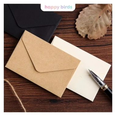 Thiệp sinh nhật combo 20 phong bì vintage giấy kraft - Lời chúc giáng sinh - The Happy Birds giá 22.000đ