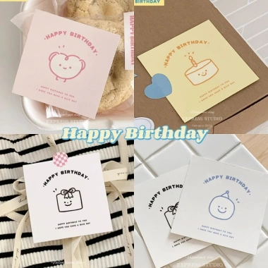Thiệp sinh nhật OIOI-12 - Thiệp chúc mừng, nhãn dán Happy Birthday chỉ 22.000đ