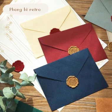 Thiệp Viết Tay Cổ Điển Kèm Phong Thư Sang Trọng - Giá Chỉ 7.000₫ Giảm Đặc Biệt