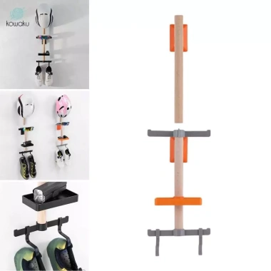 Thiết bị bảo quản đa năng - móc treo mũ bảo hiểm, giày, kính, tiết kiệm không gian nhà để xe gia đình 7