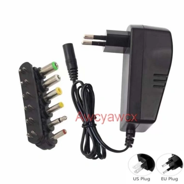 Thiết Bị Chuyển Đổi Nguồn Điện Áp 30W 6 Phích Cắm DC 3V‑12V 1A‑2.5A Giá ưu đãi 44,407 VND