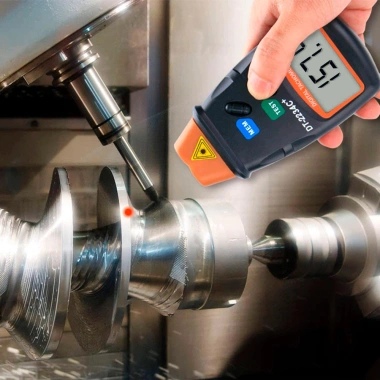 Thiết bị đo tốc độ vòng quay DT2.234C+ laser không tiếp xúc, LCD, pin kèm – Giá chỉ 203.300₫